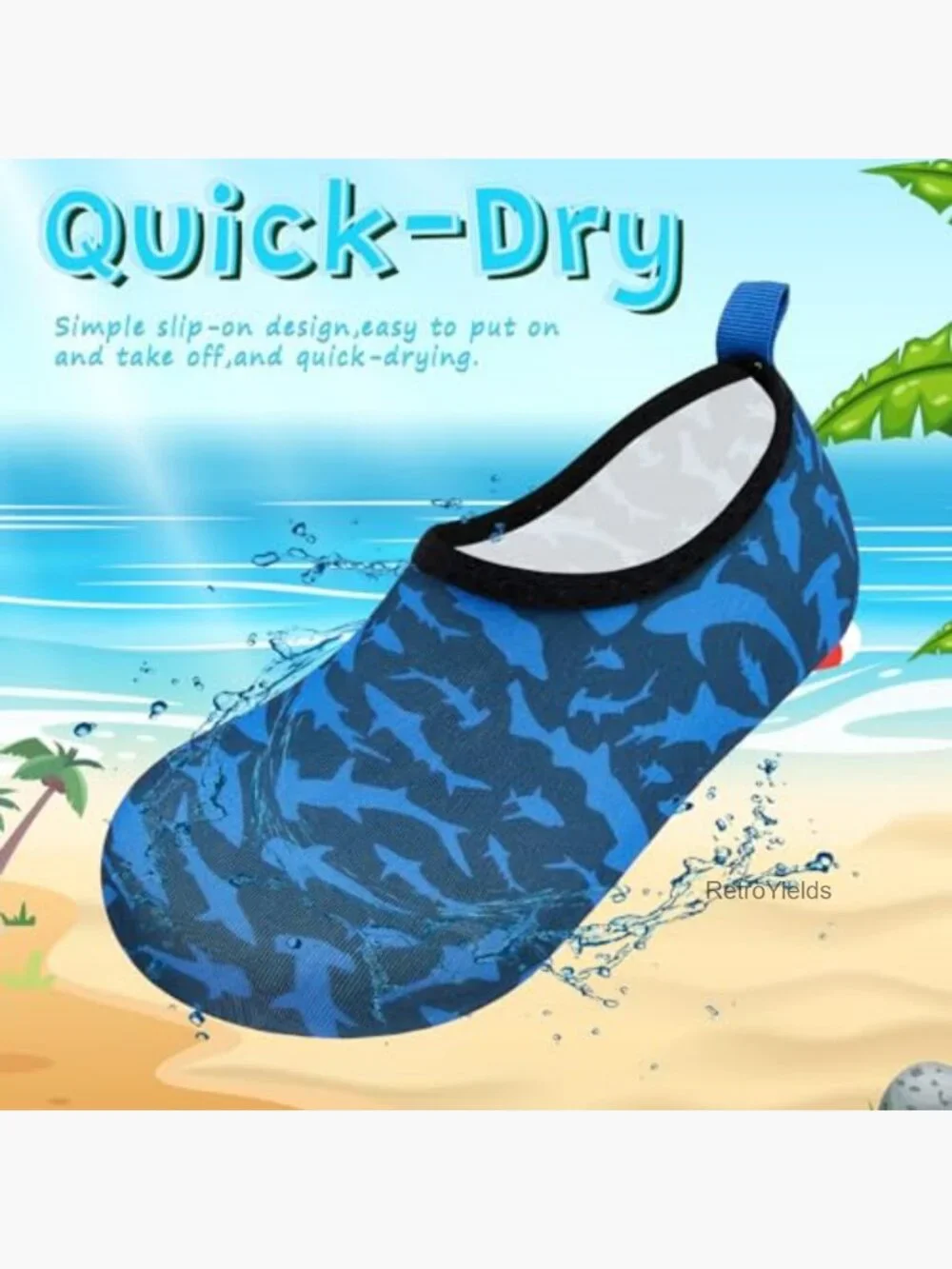 Kids Quick Dry Aqua Socks for Beach Swim Outdoor Sports